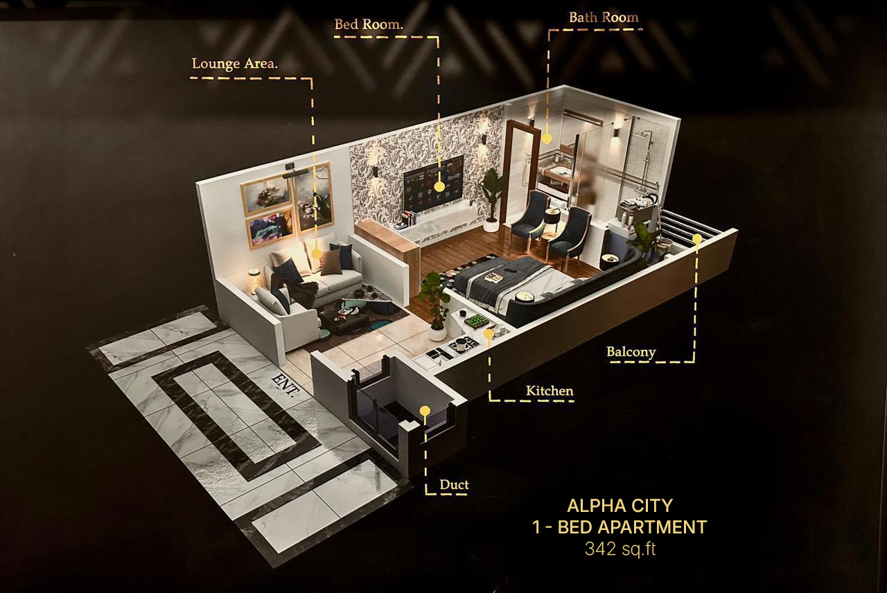 Alpha Tower One Bed Apartment