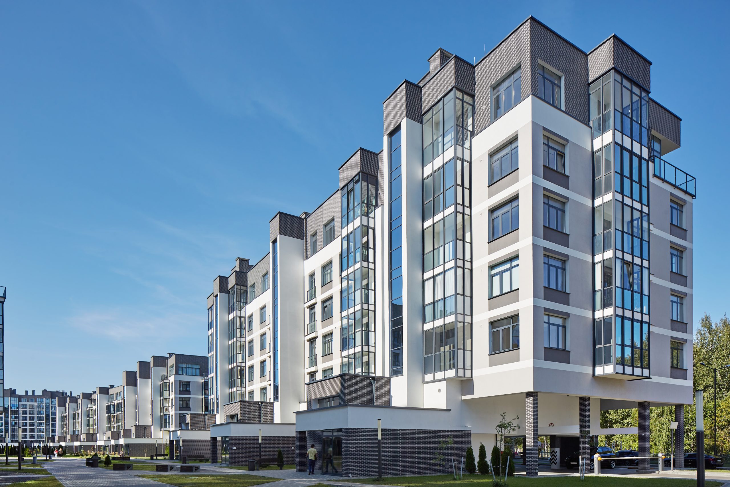 Modern real estate property overview