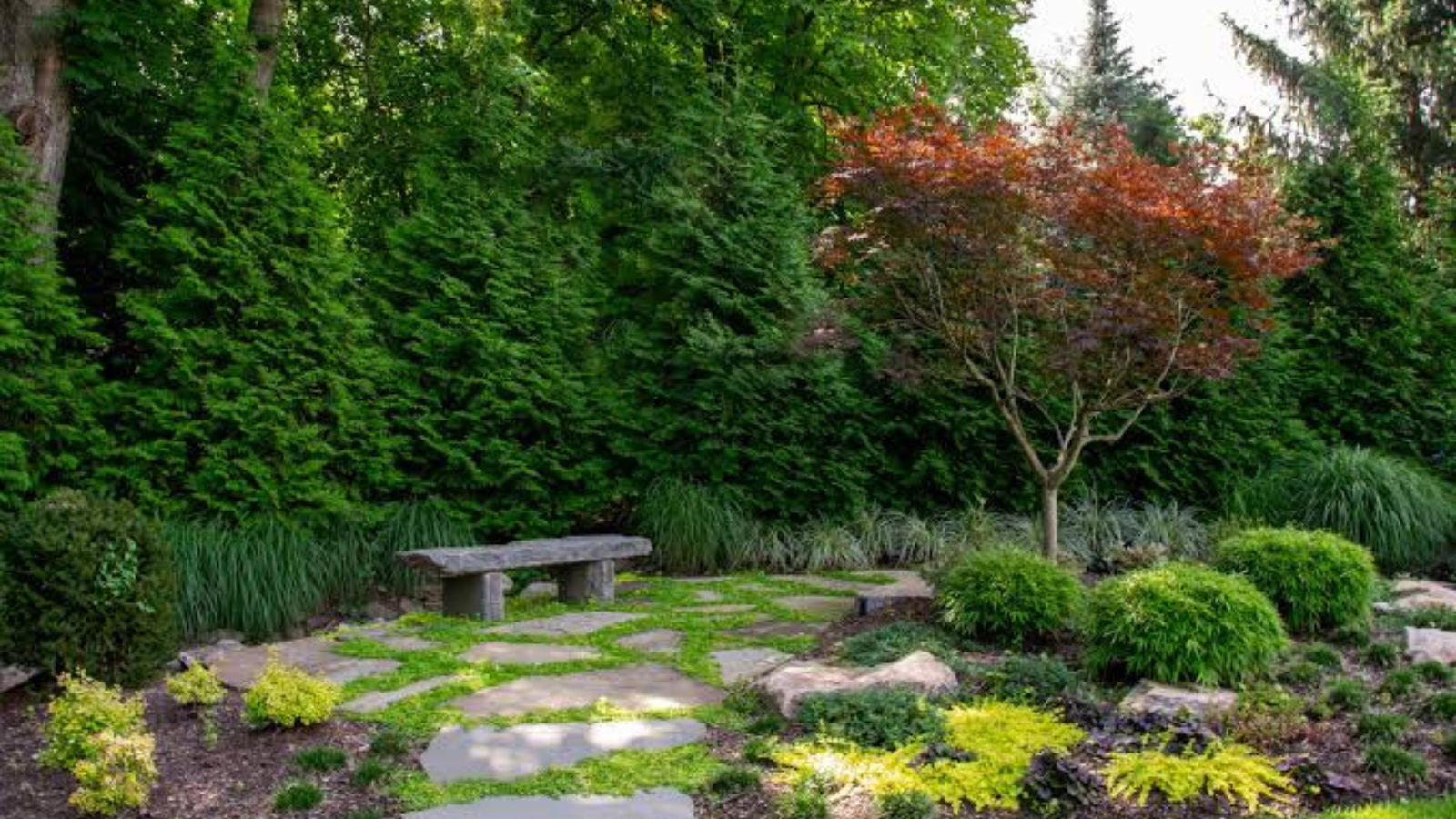 Zen garden at ENSO Amber